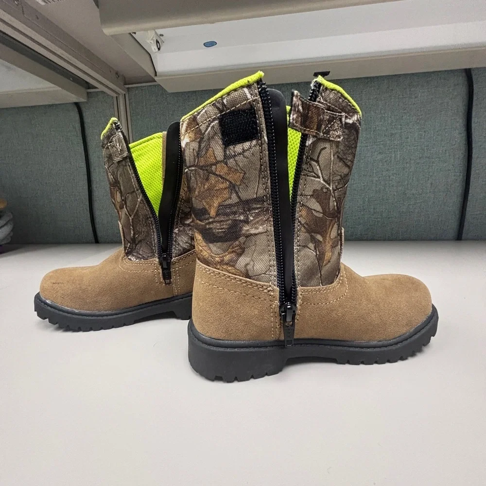Magellan Outdoors Kids Camo Boots - Brown and Green